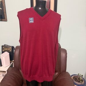 NWT 3XLT Izod Dark Red Maroon Sweater Vest 3XL Tall  Stretch